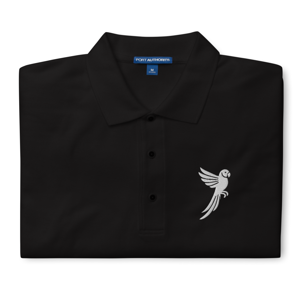 Black Polo with Brazara Parakeet Logo