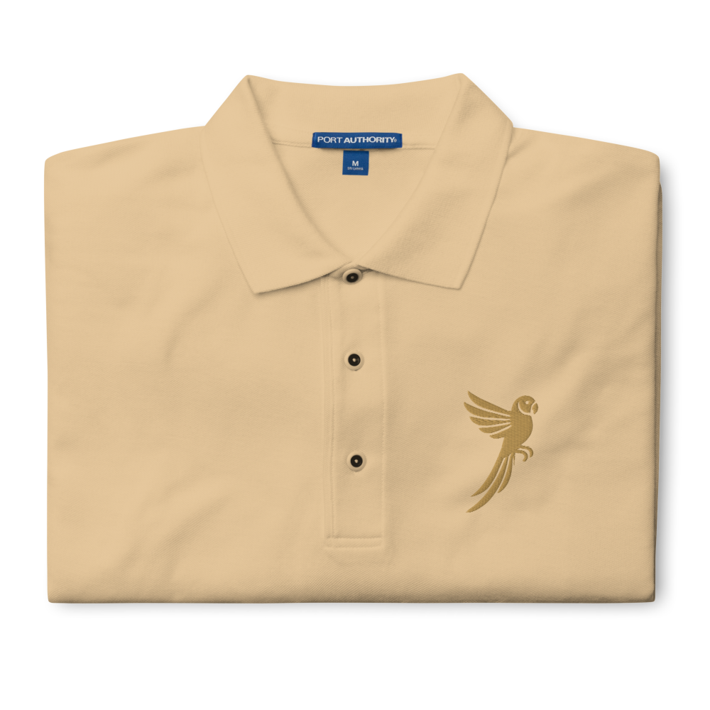 premium polo shirt stone