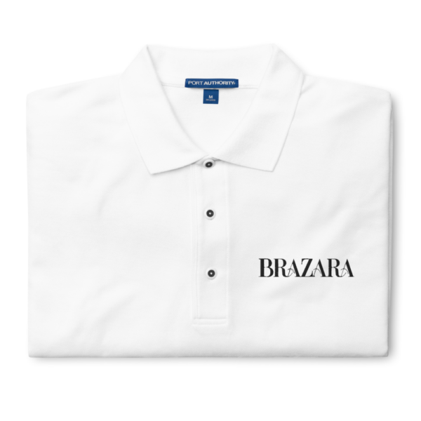 premium polo shirt white