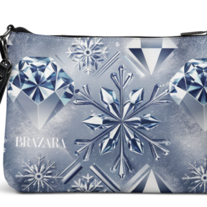 snow flake crossbody leather bag