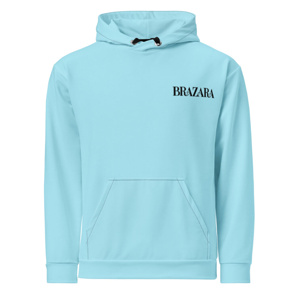 Brazara Sky Blue Premium Cotton Hoodie